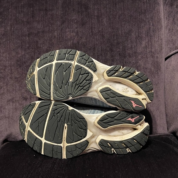 Mizuno Women Wave Rider Waveknit 3 411123 BFVB Gray Running Shoes Sneakers Sz 9 - Picture 7 of 7